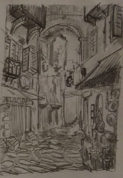 Scorcio Via S. Gregorio Armeno 1